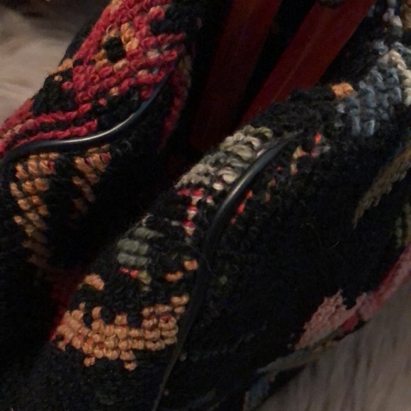 Gorgeous Vintage NeedlePoint Bag-EUC-12x7x3-Black - Picture 6 of 16